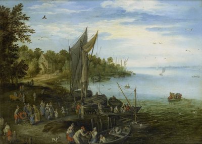 Rive de rivière - Jan the Elder Brueghel